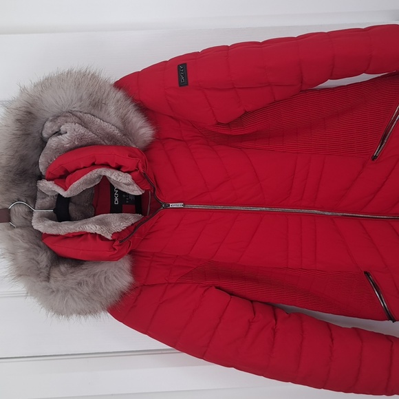 DKNY Red Puffer - Picture 3 of 5